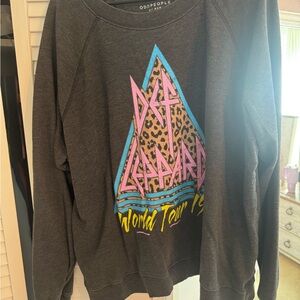 Gray Def Leppard Sweater